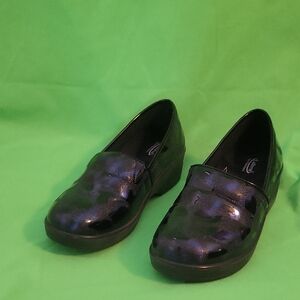 Laforst Jamie Black & Blue Women's Clog Loafers